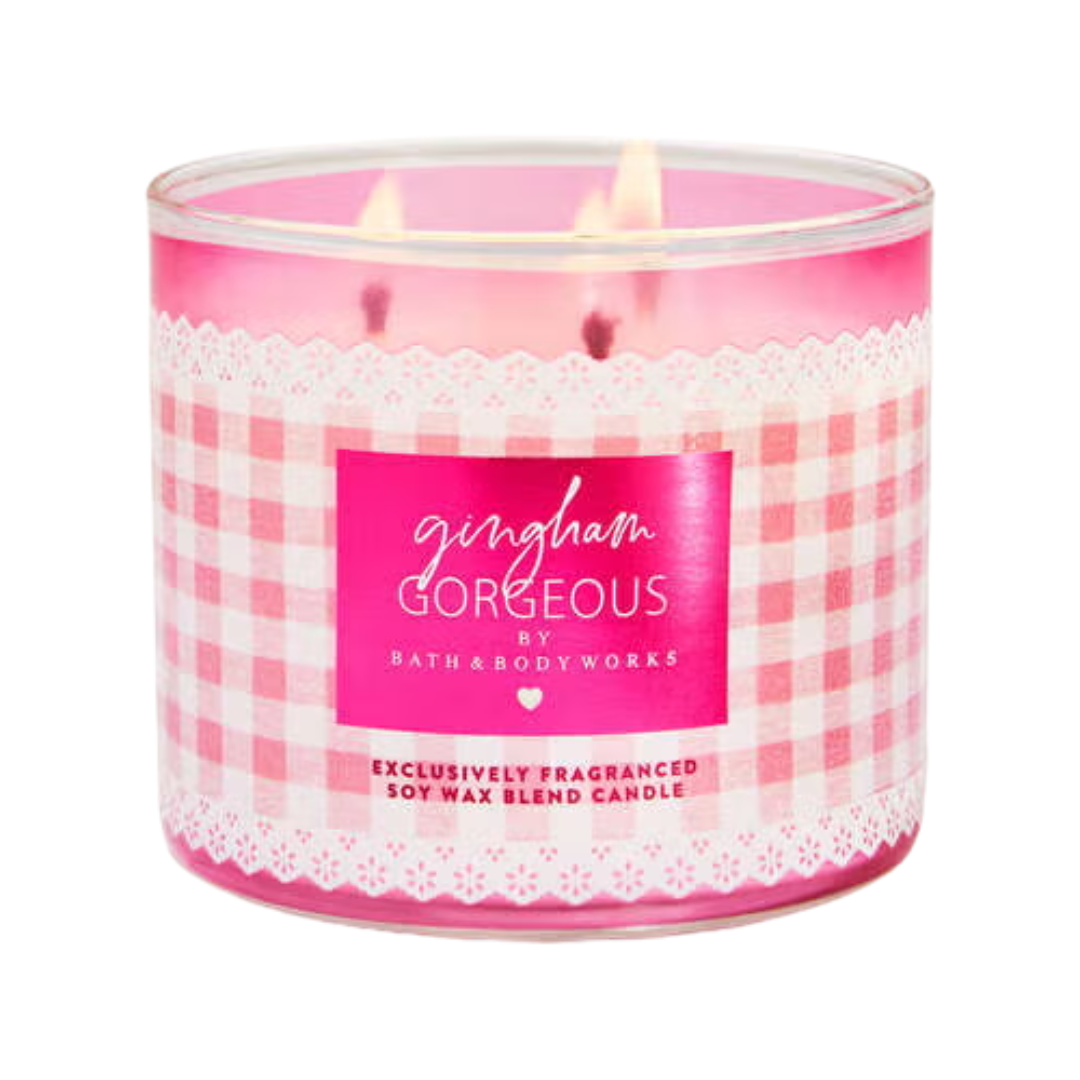Bath & Body Works Gingham Gorgeous 3-Wick Candle, 14.5 oz | 411 g